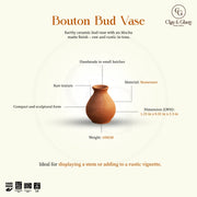 Bouton Bud Vase - Mocha